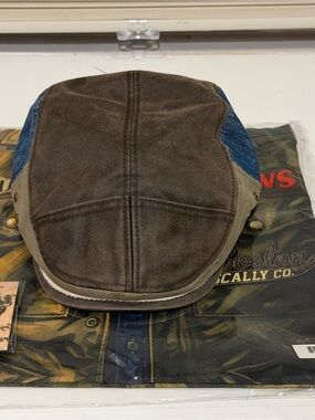 Boston Scally Co. Jaws Captain Quint Hat Men’s Size M/L , dust-bag, pin-set NWT